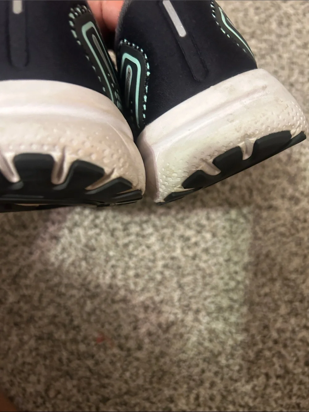 Brooks Black Running Shoes with Pink and Mint Accents